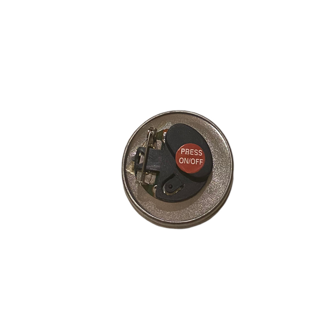 Sapporo Beer Pin Modern White Round
