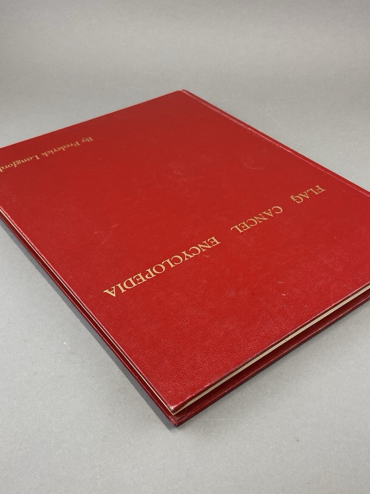 Vintage 1976 Standard Flag Cancel Encyclopedia by Frederick Langford - Signed