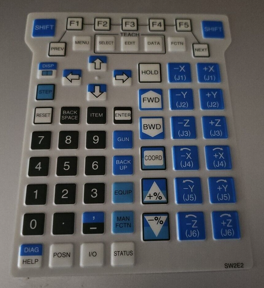 FANUC TEACH PENDANT SW2E2 MEMBRANE KEYPAD/OVERLAY