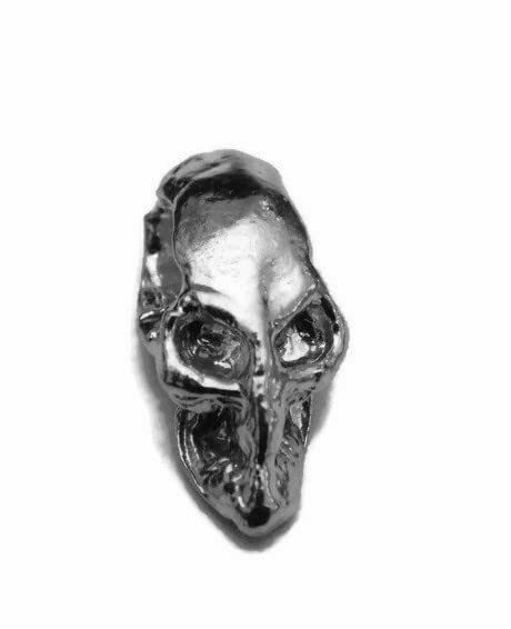 Skull #13 Charm Pendant .925 Sterling Silver