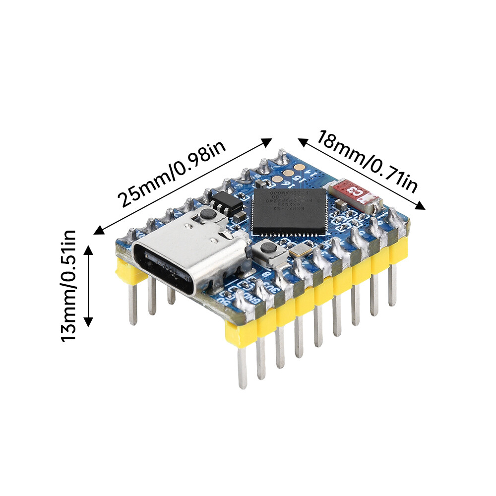 ESP32-S3 FH4R2 Dual Core Processor WiFi Bluetooth Development Board Module TypeC
