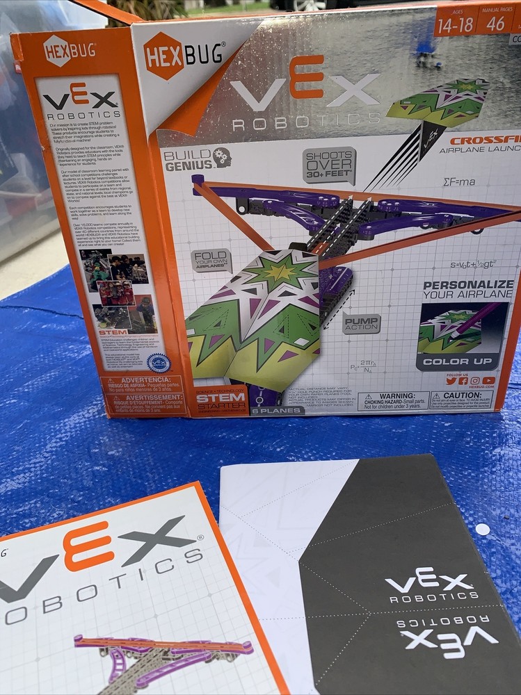 VEX Robotics Crossfire Airplane Launcher By HEXBUG -NEW