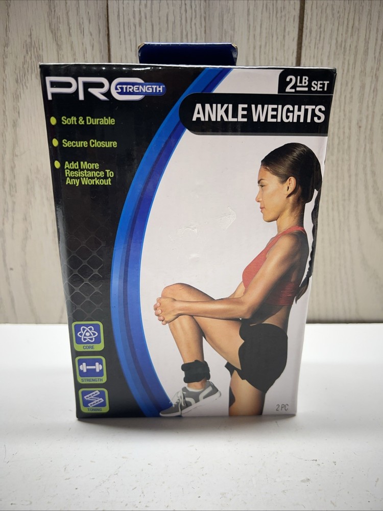 Pro Strength 2 LB Set Ankle Weights, Core, Strength and Toning - NIB