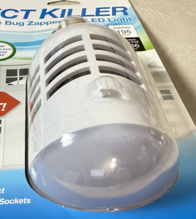 PIC Dual Purpose Bug Zapper and LED Light NEW