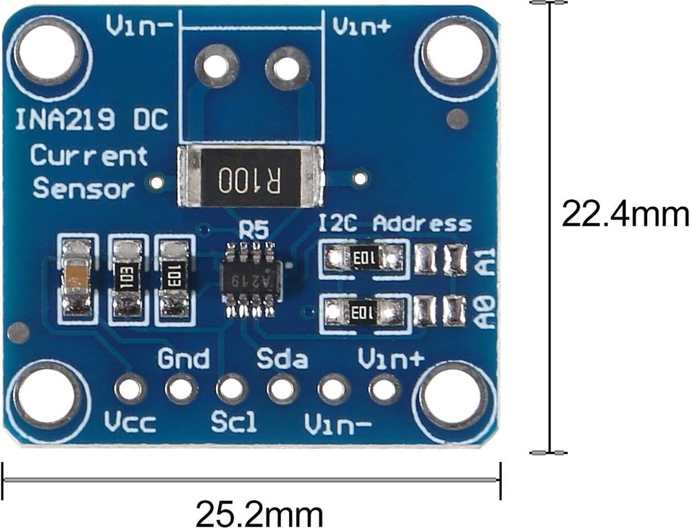 INA219 Breakout Board 4Pcs I2C Bi-Directional Current Power Supply Sensor