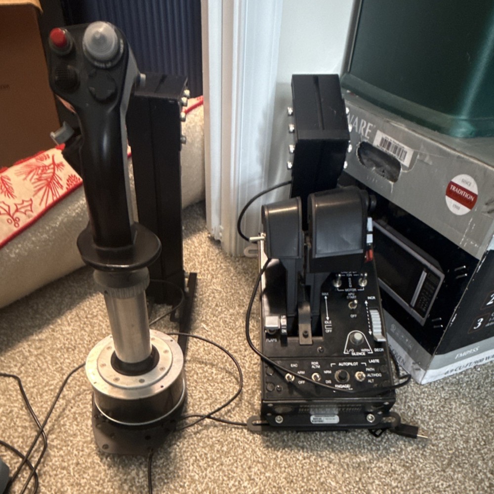 Thrust master warthog combo with modified joystick and throttle