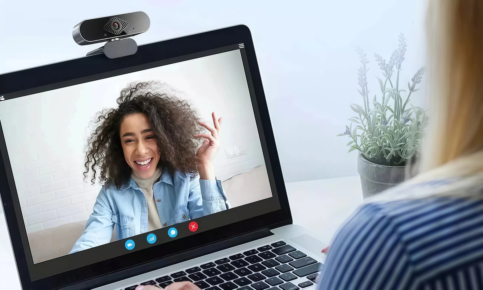 Webcam Auto Focusing Web Camera Full HD Cam Microphone For PC Laptop 1080P 1K US