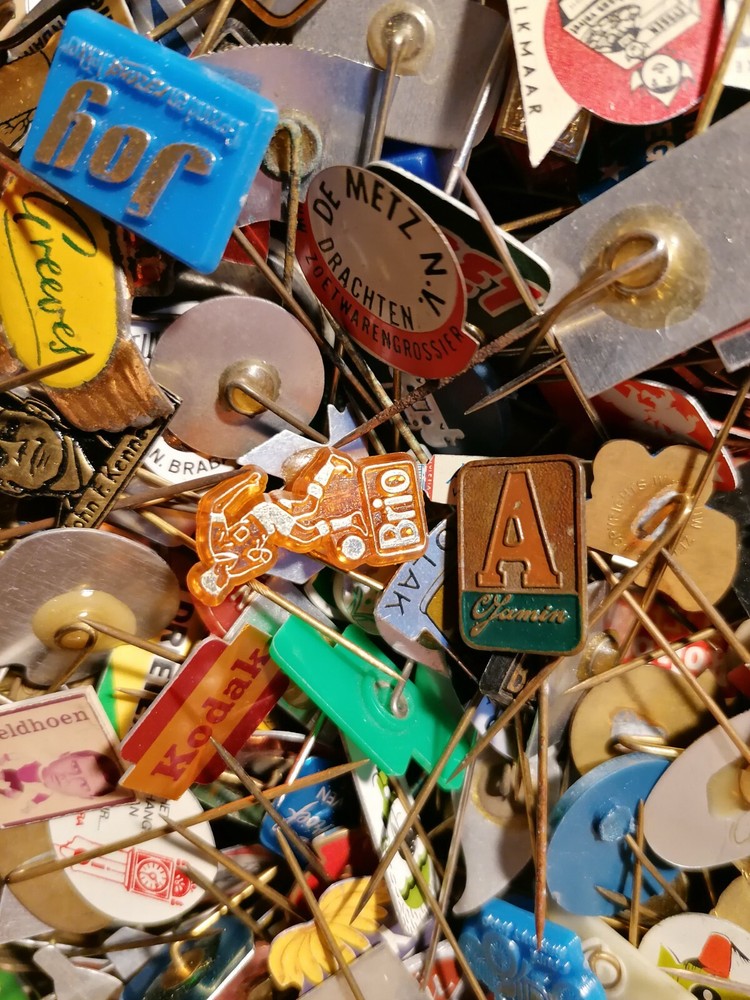 Metal stick pins. 100 European Vintage Metal Stick Pins. Rare, vintage, pins.