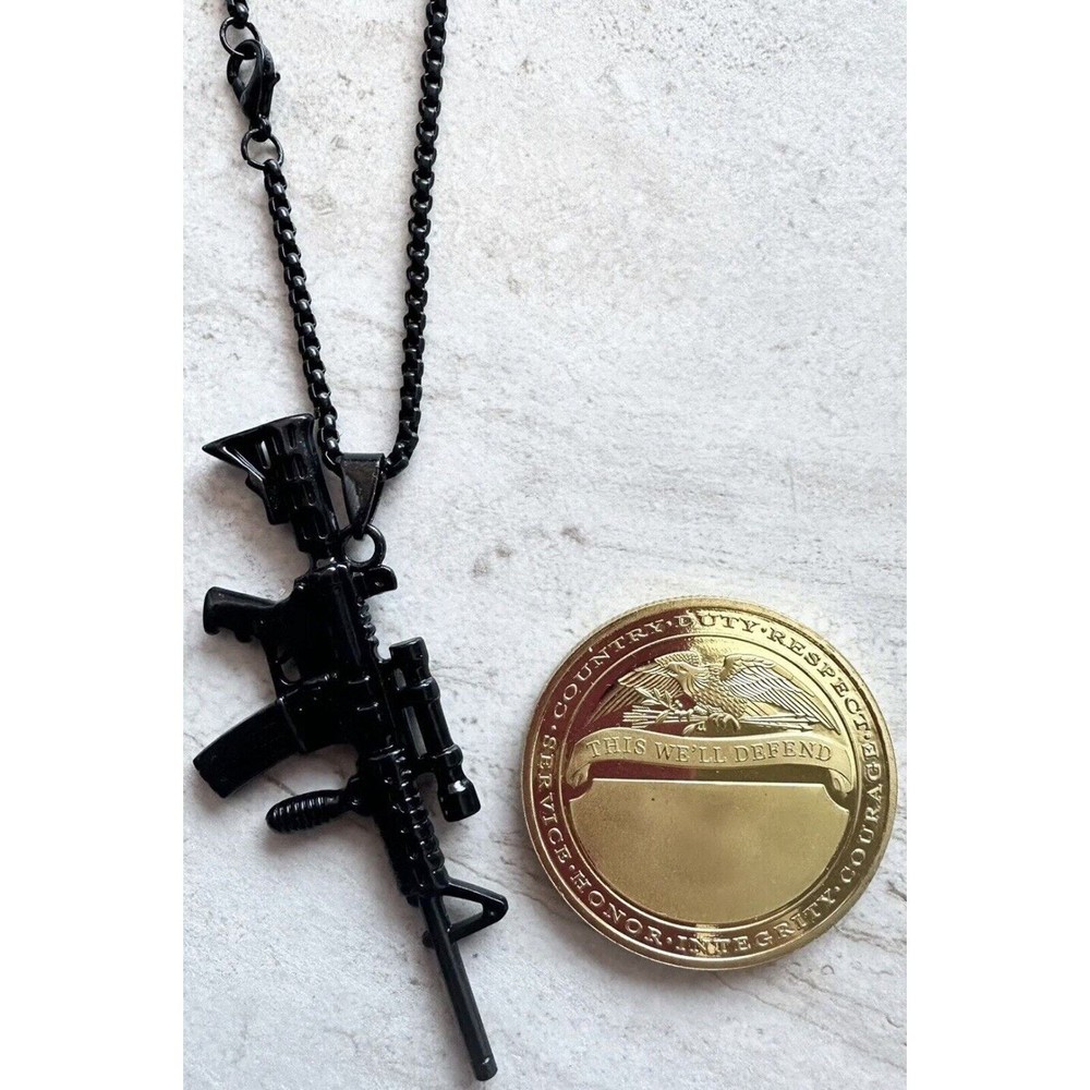 Army Ranger coin + neckles