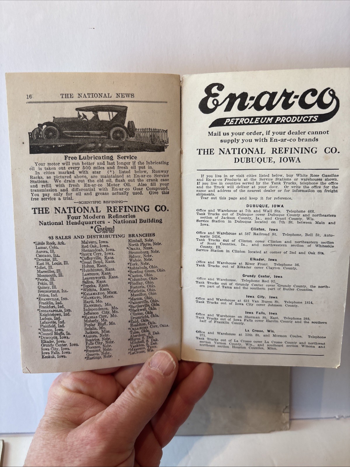 Ten Vintage En-ar-co National News Pamphlets. 1922-1924 Enarco