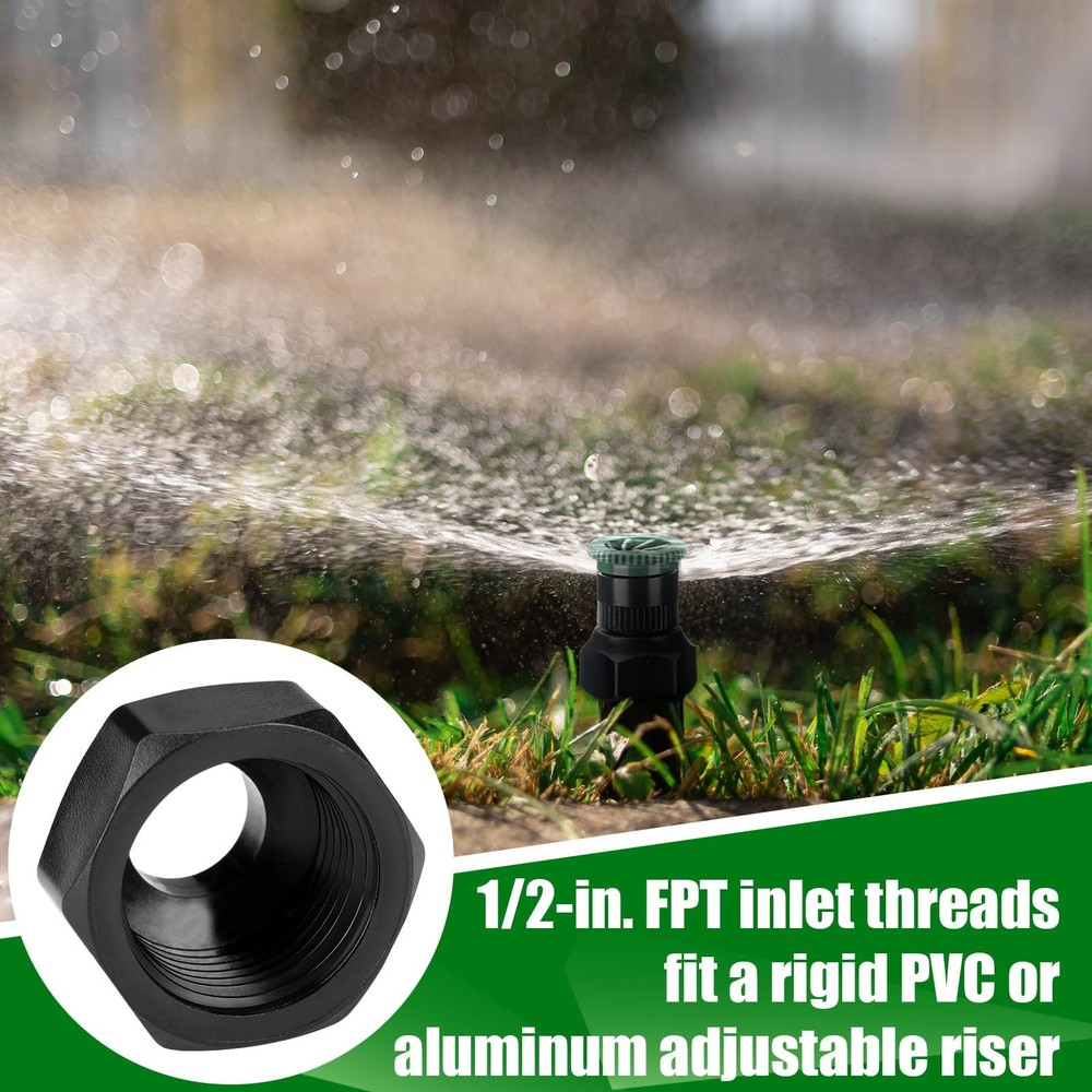 Yaomiao 25pcs Shrub Head Sprinkler Adapter Adjustable Irrigation Thread Adapt...