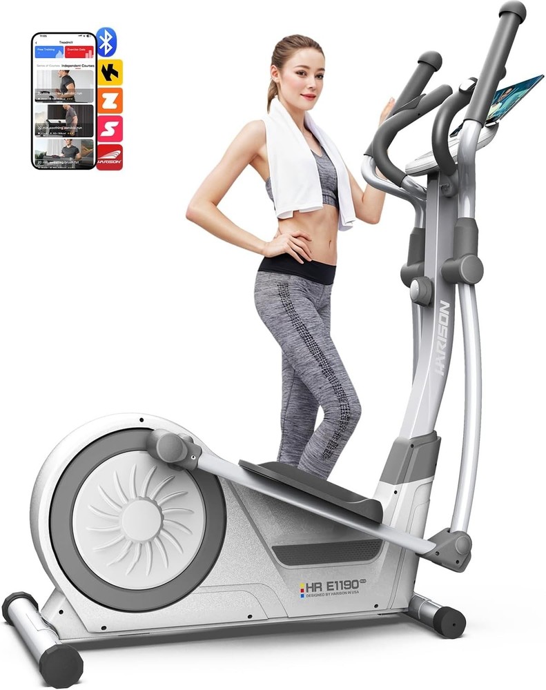 HARISON Magnetic Elliptical Exercise Machine with 16-Level Resistance Control
