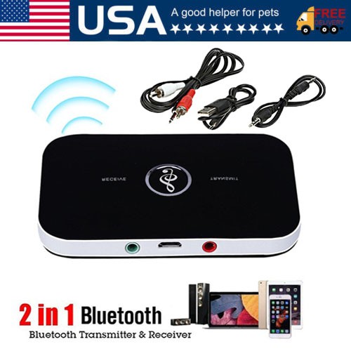 Bluetooth Transmitter & Receiver Wireless Adapter For Home stereos/speakers