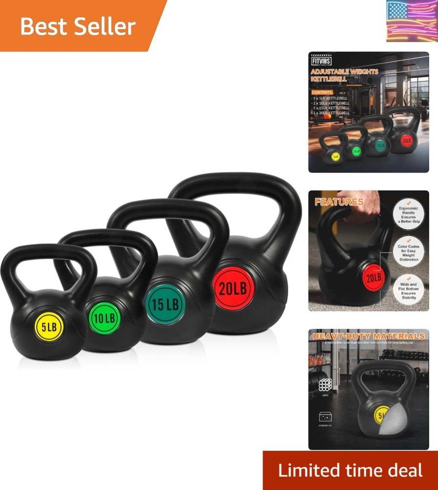 Kettlebell Sets Piece Strength Training KettleBells Weight Set