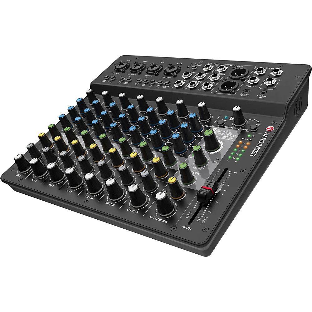 Harbinger LV12 12-Channel Analog Mixer with Bluetooth & FX