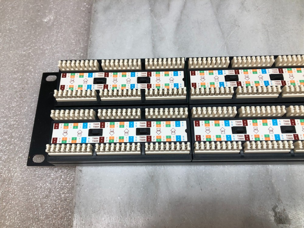 Tripp Lite Model:N052-048 Cat5e Patch Panel 568B-48 Ports OPEN BOX