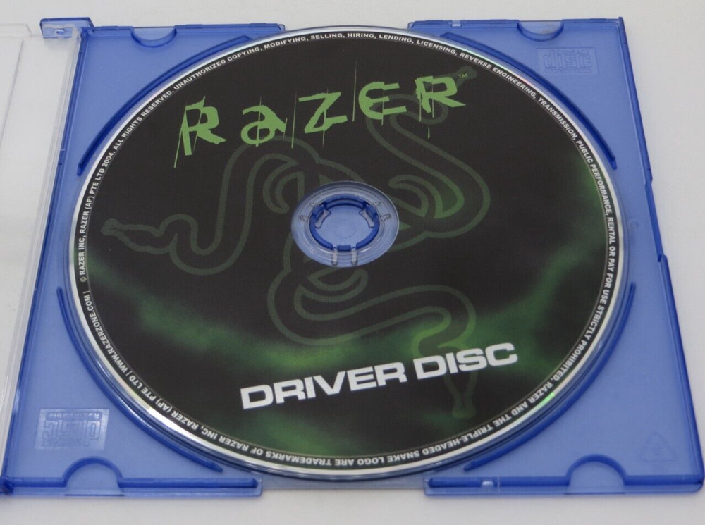2004 RAZER Computer Mouse Driver Disc CD-ROM vtg computer disk