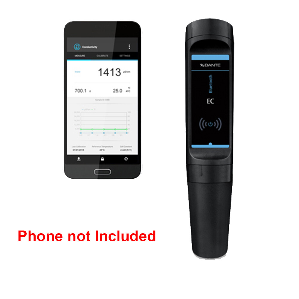Bluetooth Conductivity Tester TDS Salinity Resistivity Conductivity ash Meter