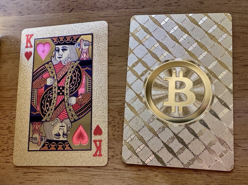 Bitcoin Playing Cards - Gold - New - Deck