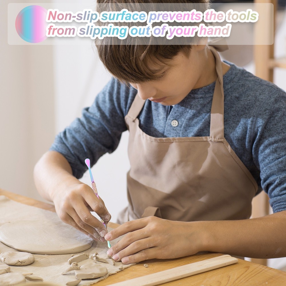 5 Pcs Wax Carving Tools, Silver Tone