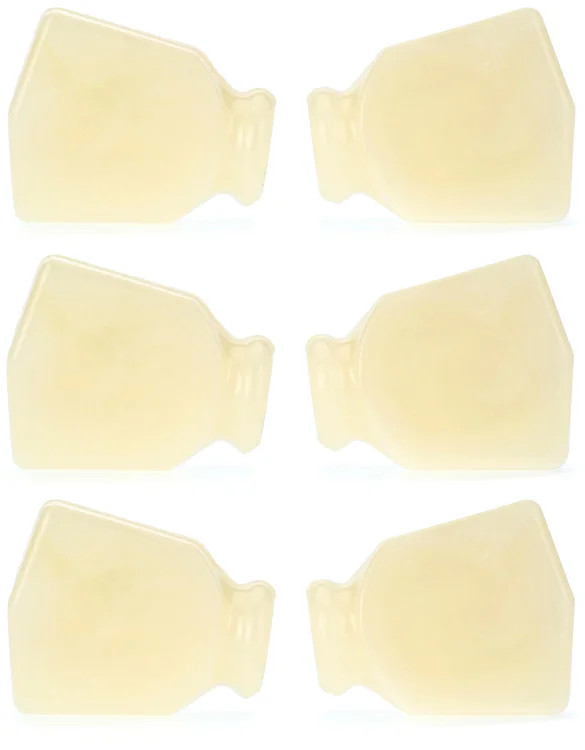 Grover Keystone Buttons - Yellow, 6-pack