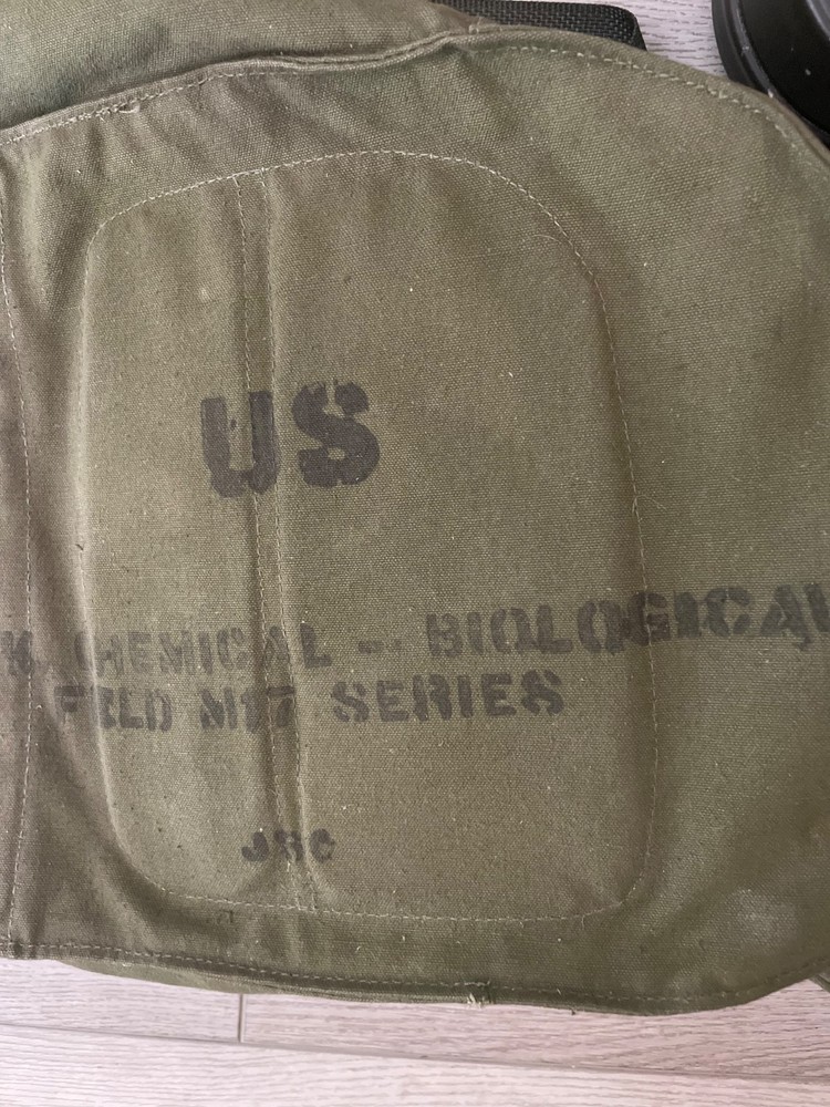 US army gas mask, canvas bag, filter