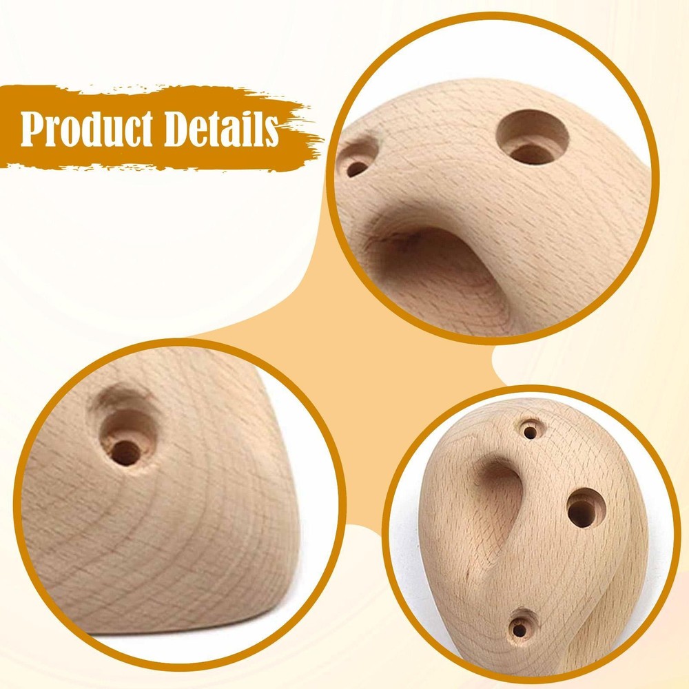 2 Pieces Rock Climbing Holds Strength Training Portable Core Strength Blocks