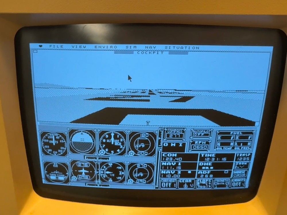 Microsoft Flight Simulator - Macintosh Floppy Vintage Game - Tested & Working