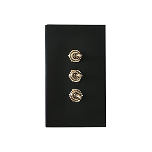 Retro Interior Light Switch ON-Off Set, Switch Panel, Toggle Switch 15A, 110V