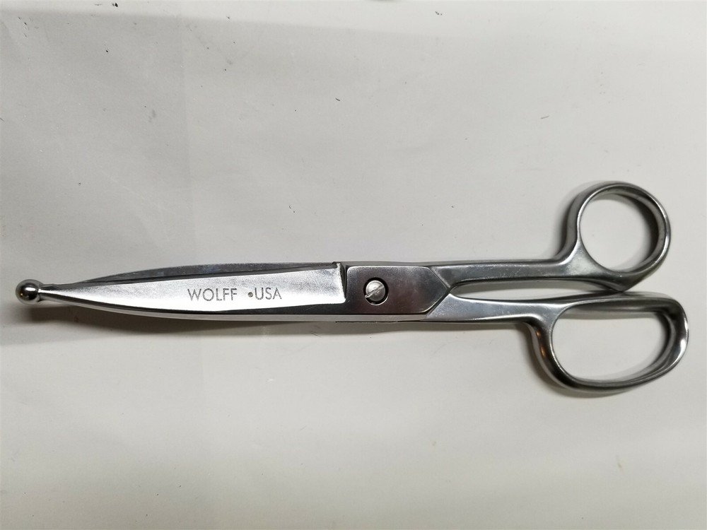 Wolff 8-7/8" All Metal, Ball Point, High Leverage Scissors Shears