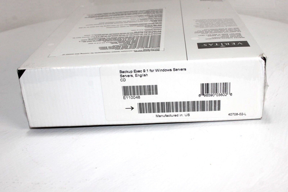 VERITAS Backup Exec 9.1 For Microsoft Windows Servers