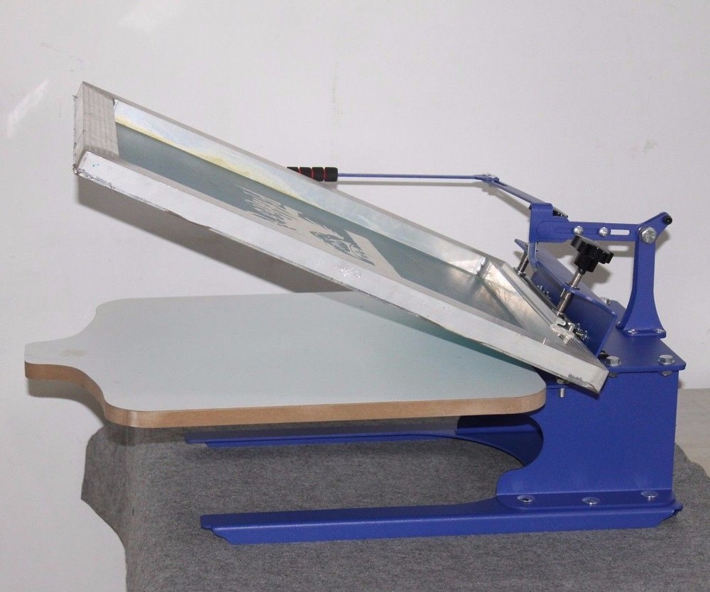 1 Color Screen Printing Press Hobby Kit Simple Press Printer Starter Materials