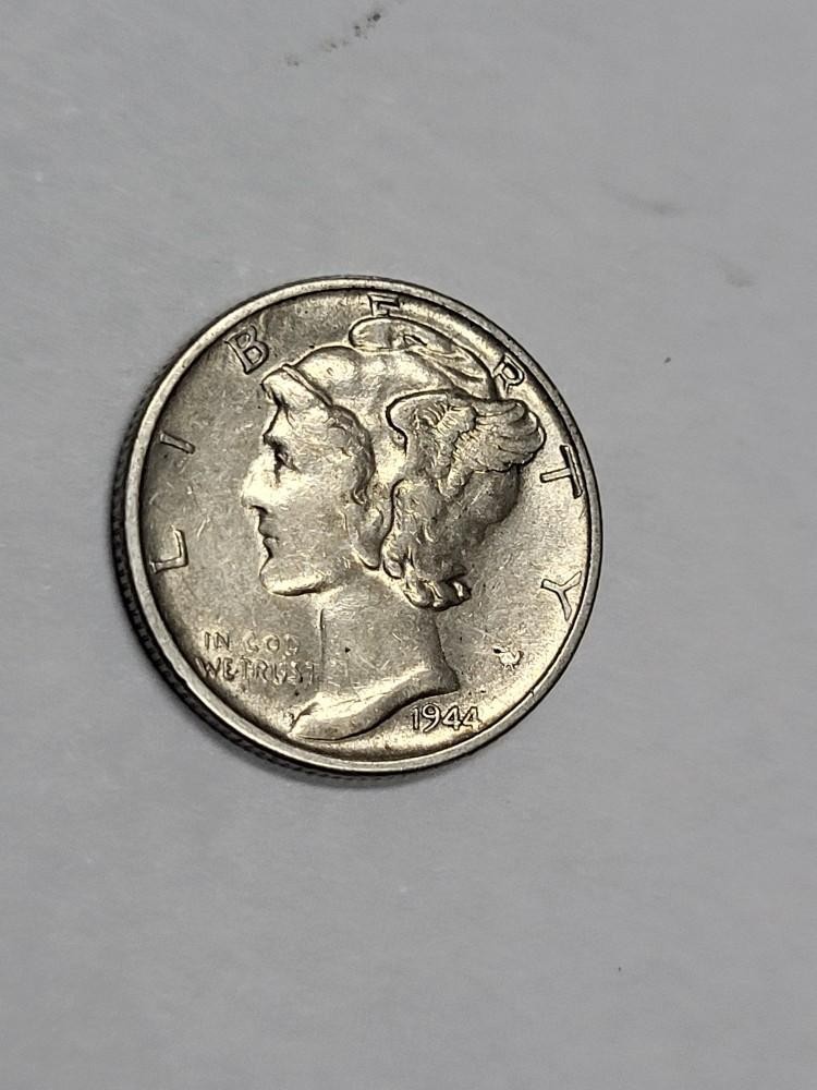 1944 S Mercury Dime