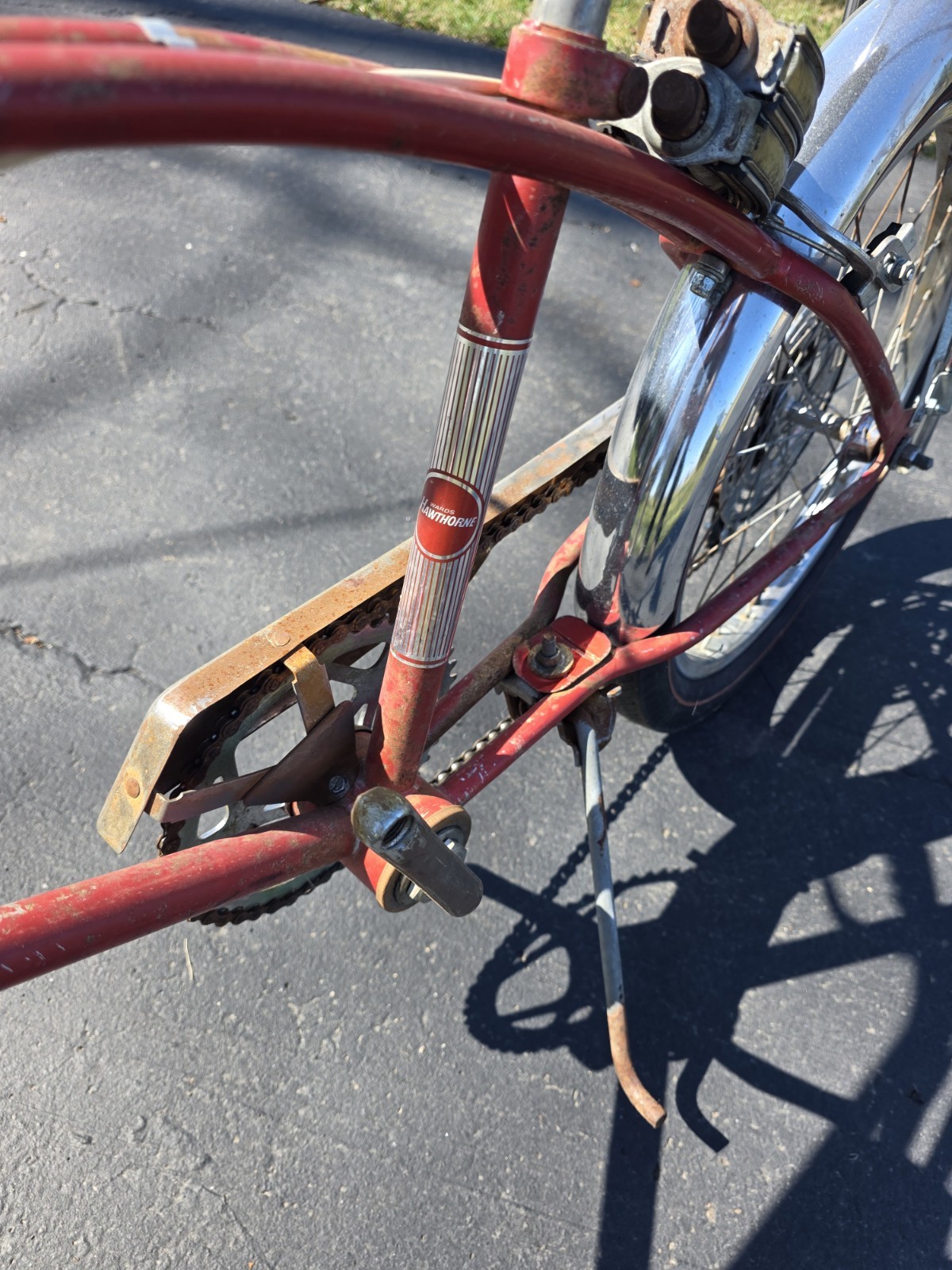 1969 Montgomery Wards Formula V original Survivor Flamboyant red 69 Muscle Bike