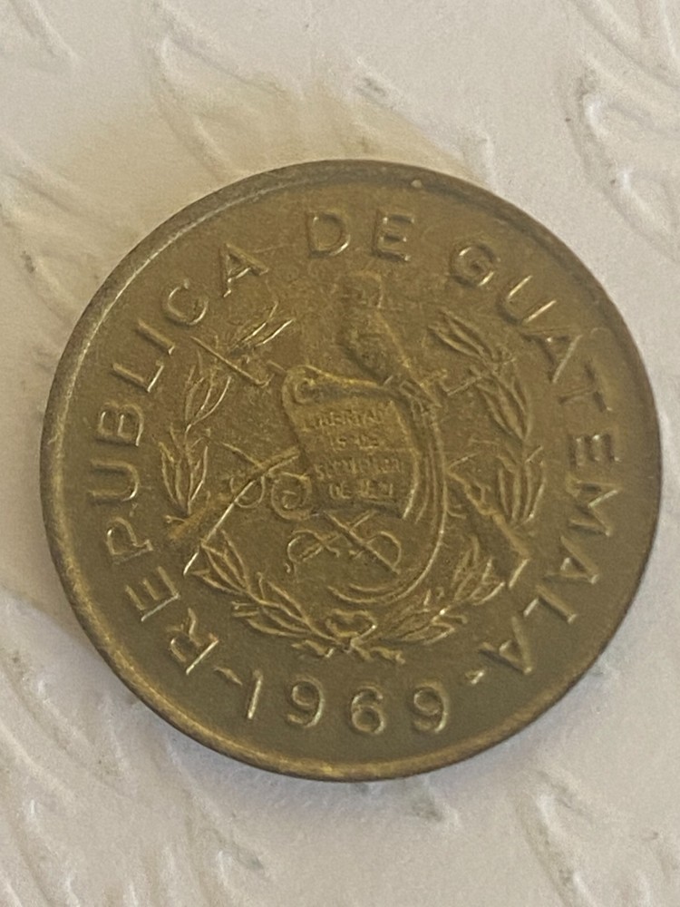 1969 GUATEMALA ONE (1) CENTAVO 