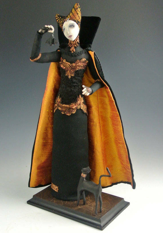 Cloth Art Doll Pattern Class Tutorial "Here Kitty, Kitty" by Cindee Moyer