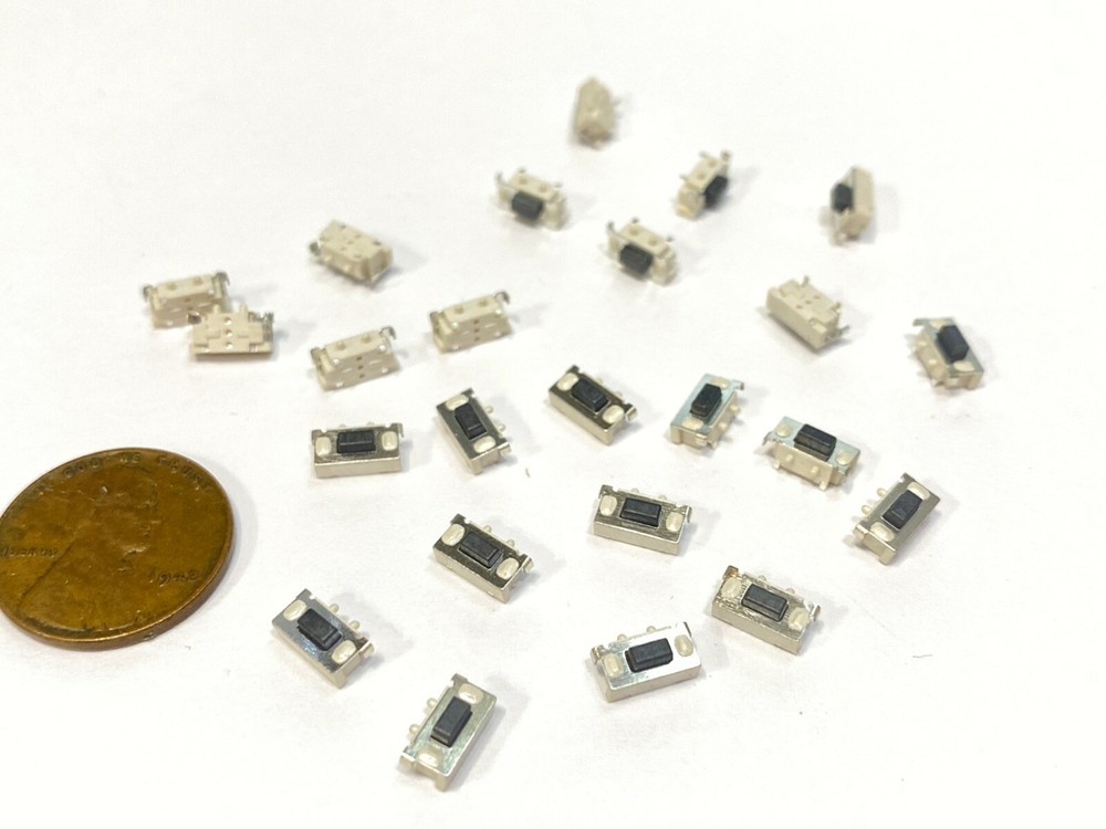 25 Pack White 3x6x3.5MM Tactile Tact Push Button Micro Switch Momentary C19