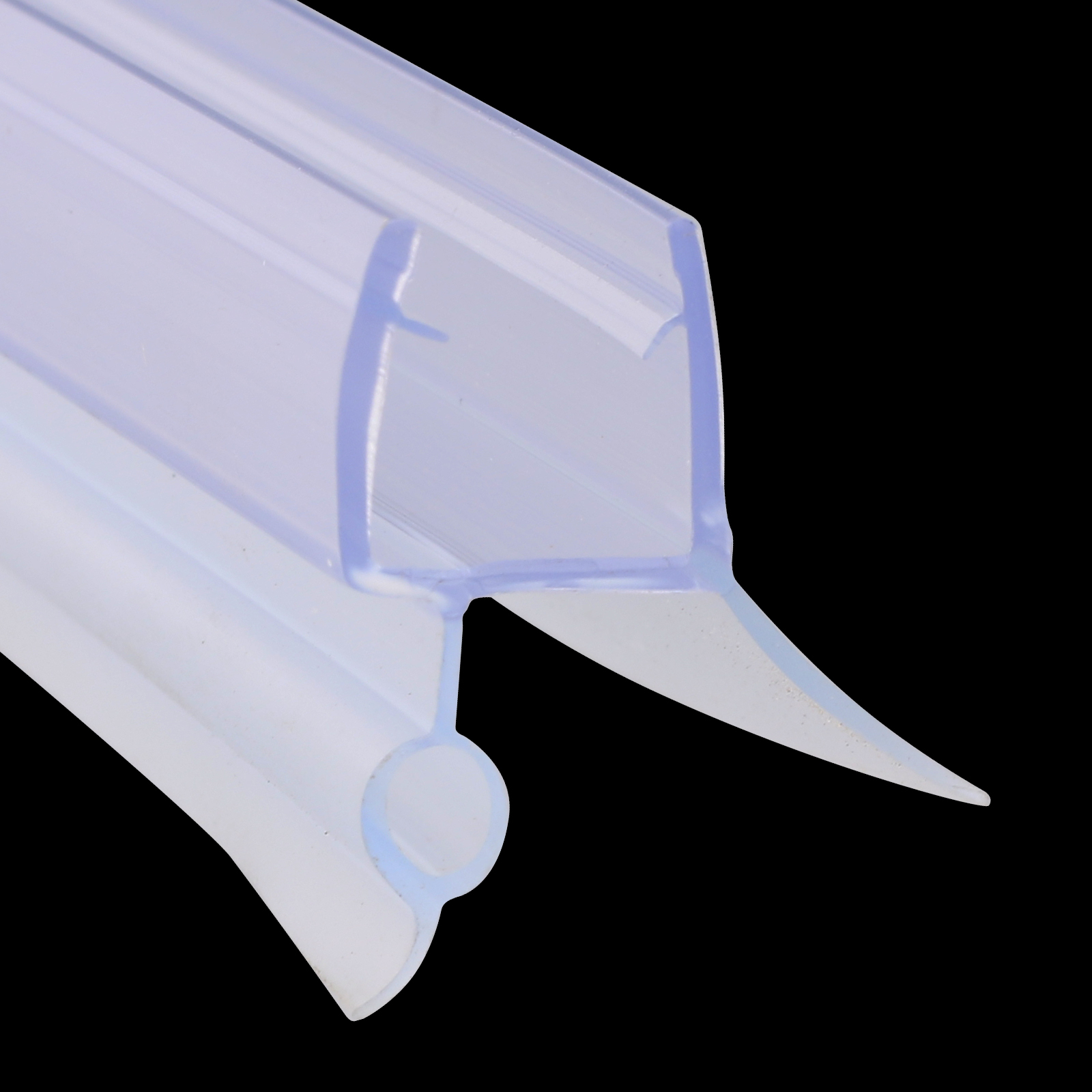 2 Pack 36" Glass Door Seal Strip Weatherproof Shower Door Sweep For 3/8" Glass