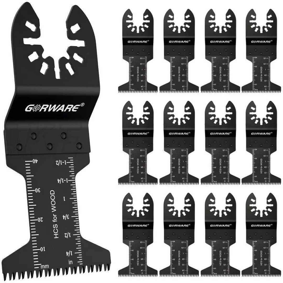 13-PCS Universal Oscillating 1 3/4 Inch Saw Blade Precision Japan Tooth Set