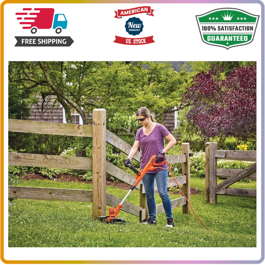 Corded 6.5A Weed Wacker with Auto Feed Spool, 14" Cut Width, Edger Mode