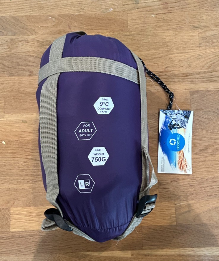 ECOOPro LW220 Sleeping Bag in Purple
