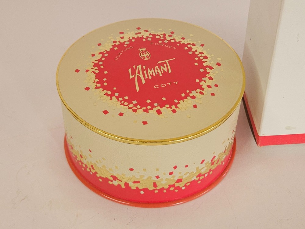 Vintage Coty L'Aimant Dusting Powder Vanity