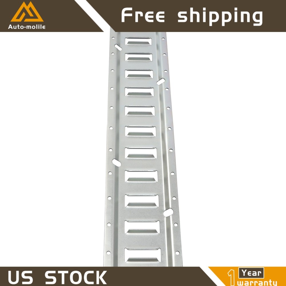 For ATV Truck Flexible Durable 2' E Track Tie Down Rail System 12 Pcs Galvanized