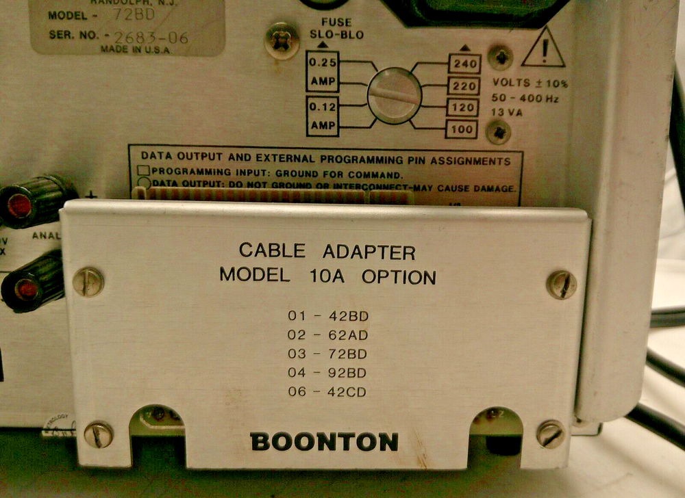 Boonton Electronics Capacitance Meter Model 72BD **Power On/UNTESTED**