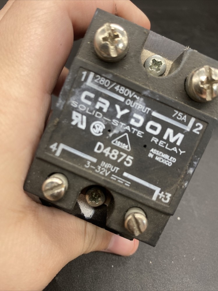 Crydom Solid State Relay Plus Bottom Part. D4875 . Free Shipping!!! Pre Owned!!!