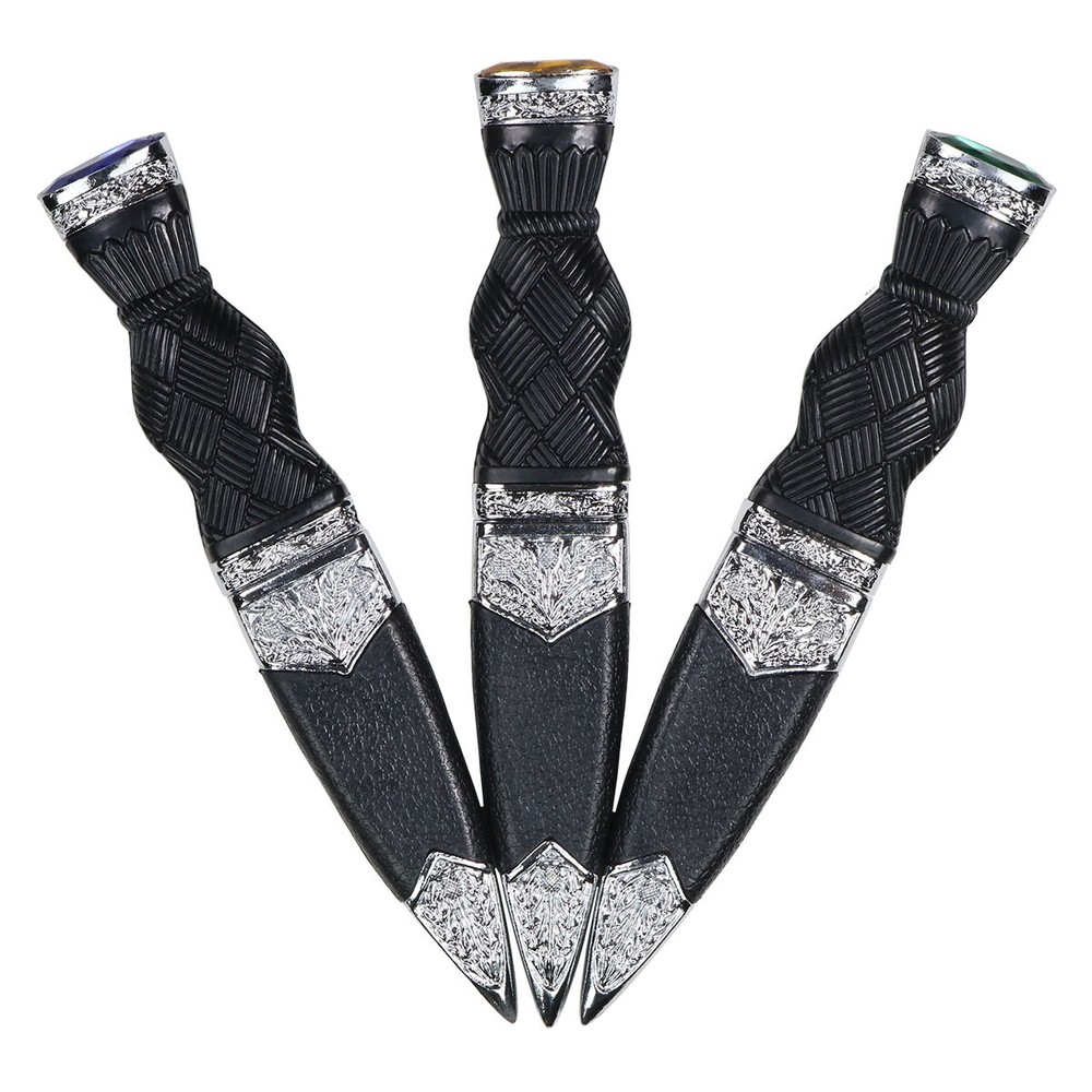 Thistle Sgian Dubh Blue Gem Top