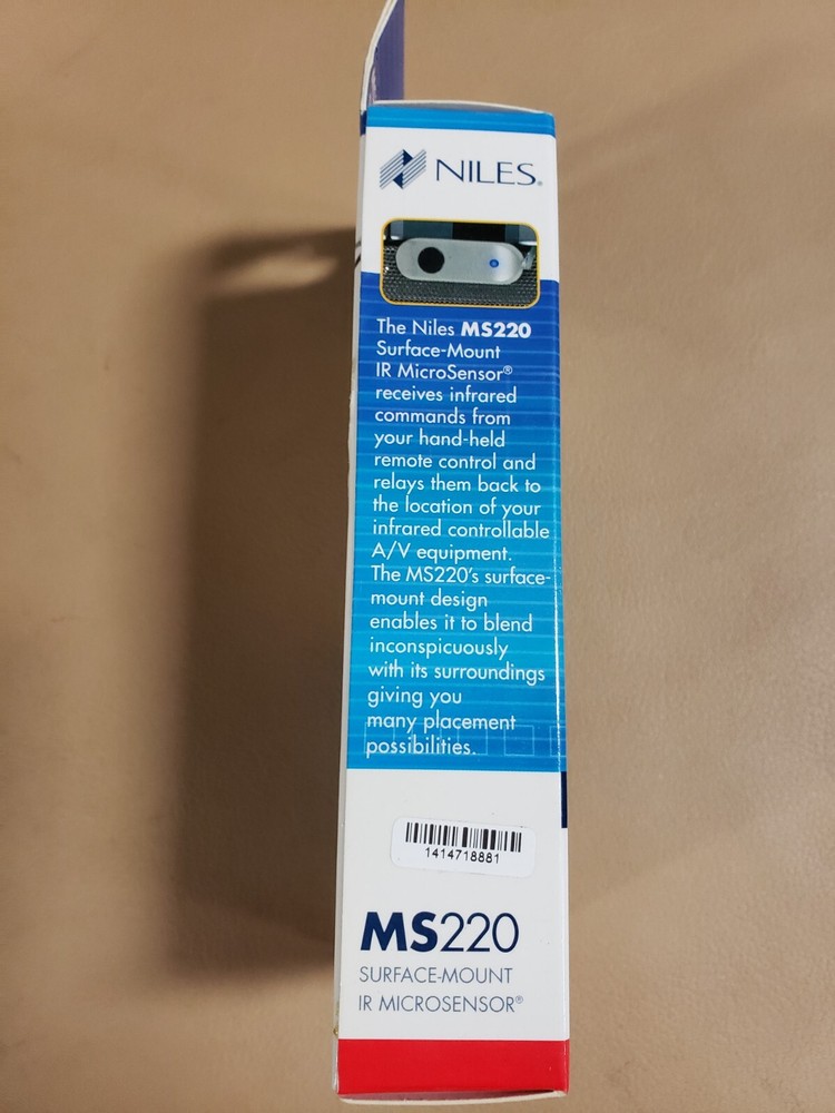 NILES MS220 SURFACE MOUNT IR MICRO SENSOR WITH RJ11 CONNECTOR