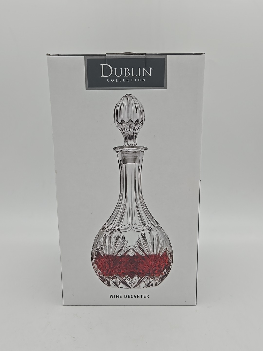 Godinger Shannon Dublin Crystal Wine Decanter 820ml/28 oz Brand New