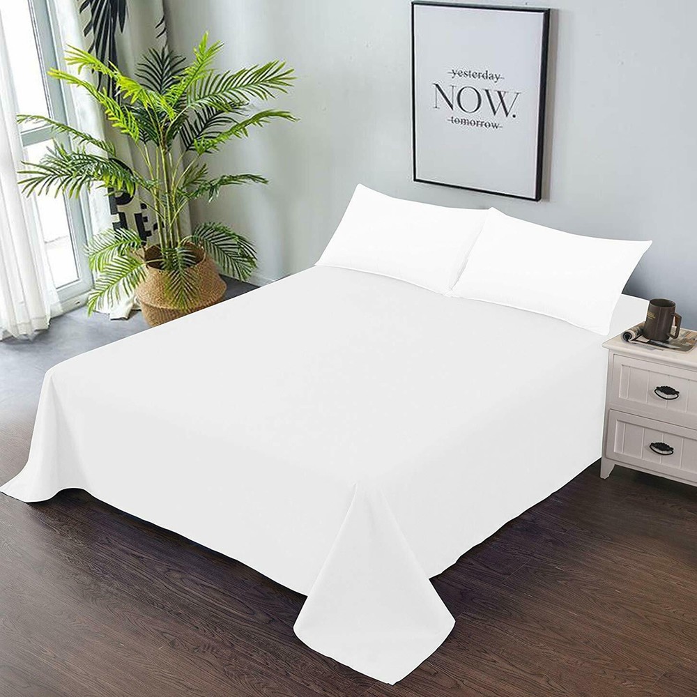 Lovely Solid Colors Sheet Collection 1000TC 100% Cotton - King Size