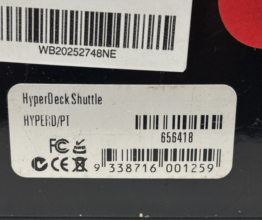 Blackmagic Design HyperDeck Shuttle SSD Field Recorder - PreOwned